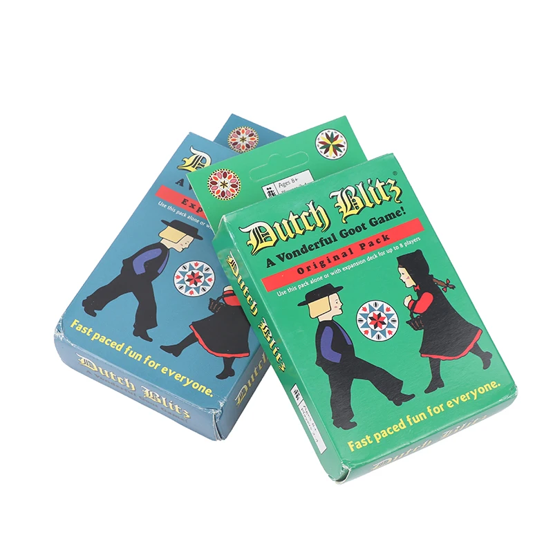 Jeu de cartes Dutch Blitz pour la famille, original, grand jeu, paquet de 6 000