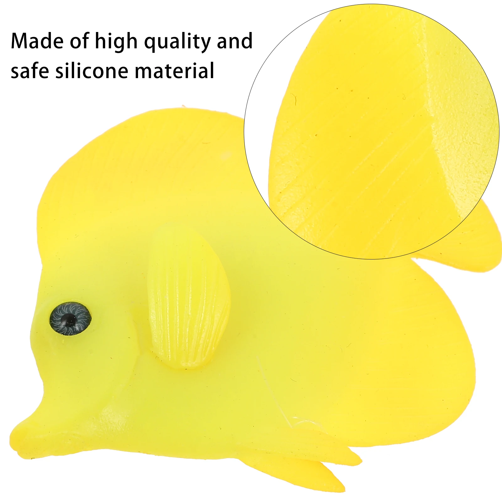 

1pc Night Glow Simulation Luminous Aquarium Decoration For Tank Artificial Tropical Fish Landscaping Ornament Silicone Fish