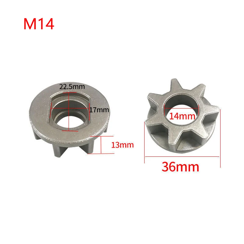 Replacement M10/M14/M16 Chainsaw Gear 100 115 125 150 180 Angle Grinder Gear sawing sprocket chain wheel for Chainsaw Bracket