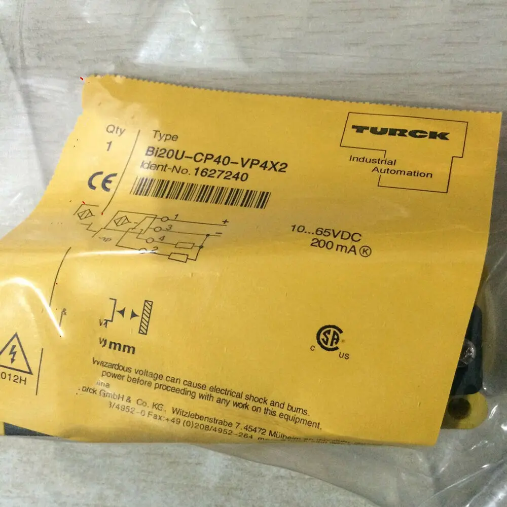 

1PC Turck BI20U-CP40-VP4X2 Proximity Switch BI20UCP40VP4X2 New