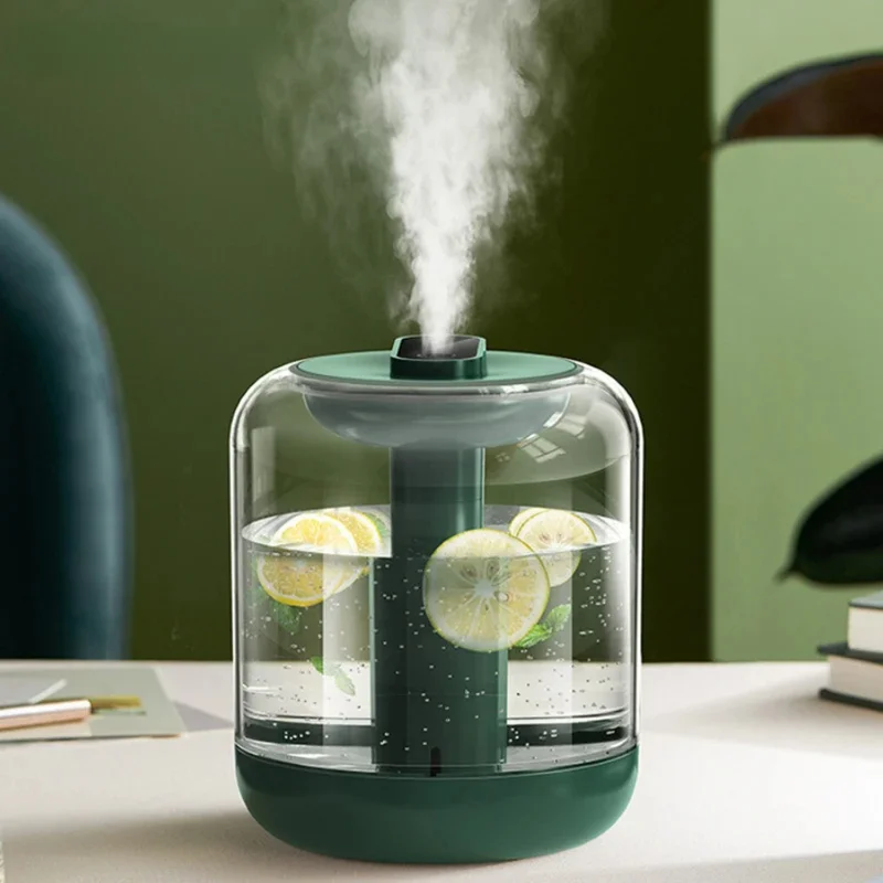 

1L Large Capacity Rechargeable Air Humidifier 2000mAh Battery Essential Oil Diffuser USB Maker Light