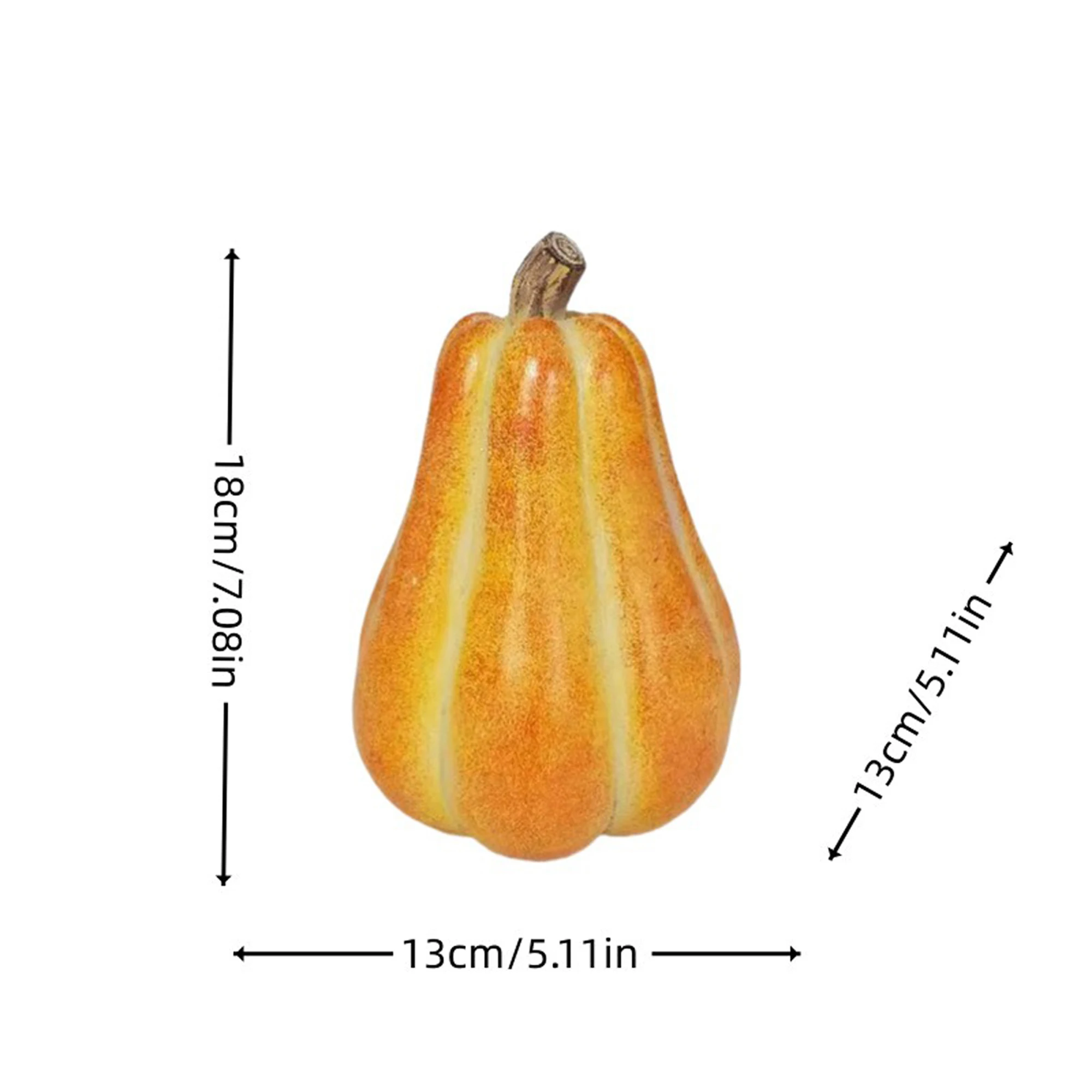 مخيف هالوين جاك أو فانوس الجدول محور يدويا تمثال اليقطين للمنزل مكتب ديكور الحفلات وإعطاء الهدايا #5