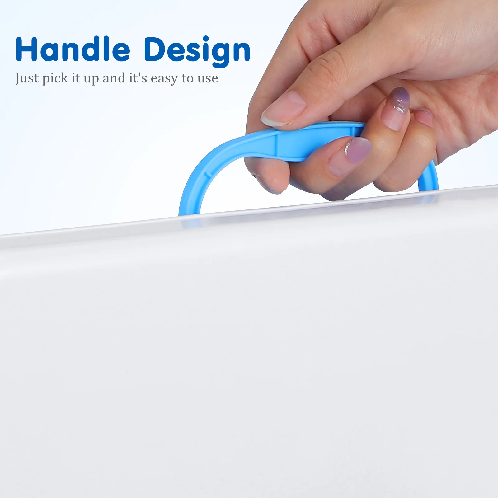 صندوق رمل كبير محمول مع غطاء صينية رمل للأطفال، حل تخزين سهل الحمل لصينية رمل وقت الفناء الخلفي على الشاطئ