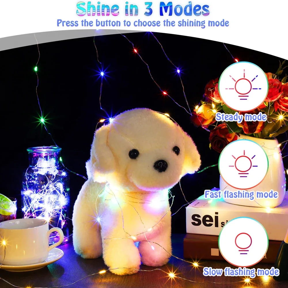 2/10/20/30/50PCS LED Fairy Lights met batterij 2M 20 LED's String Lights bruiloft verjaardag kerstfeest DIY vazen bloemendecoratie