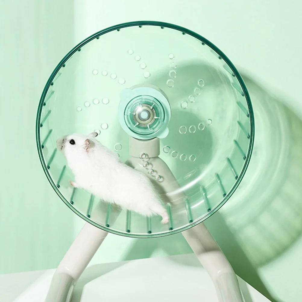 Hamster Single Running Wheel Accessories for Cages Guinea Pig Toys Decor Decorative Hedgehog Silent Household Small