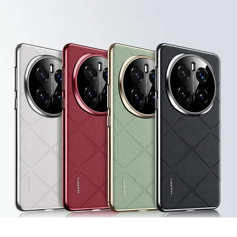 

Luxury Full Camera Lens Protection Phone Case for Honor 200 300 X9C Smart Magic7 6 Pro Anti-fingerPrint Leather Back Cover Cases