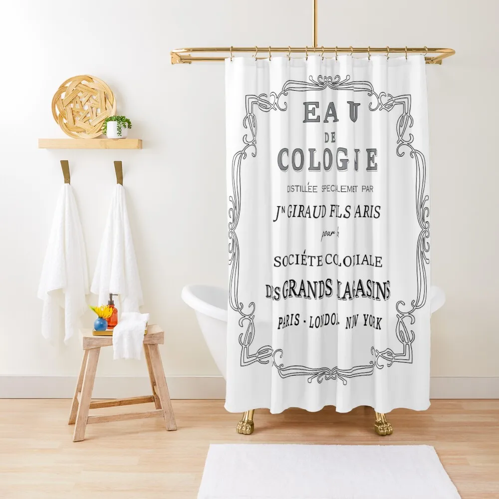 

EAU DE COLOGNE, Paris Shower Curtain Anime Shower Window Funny Shower In The Bathroom Curtain