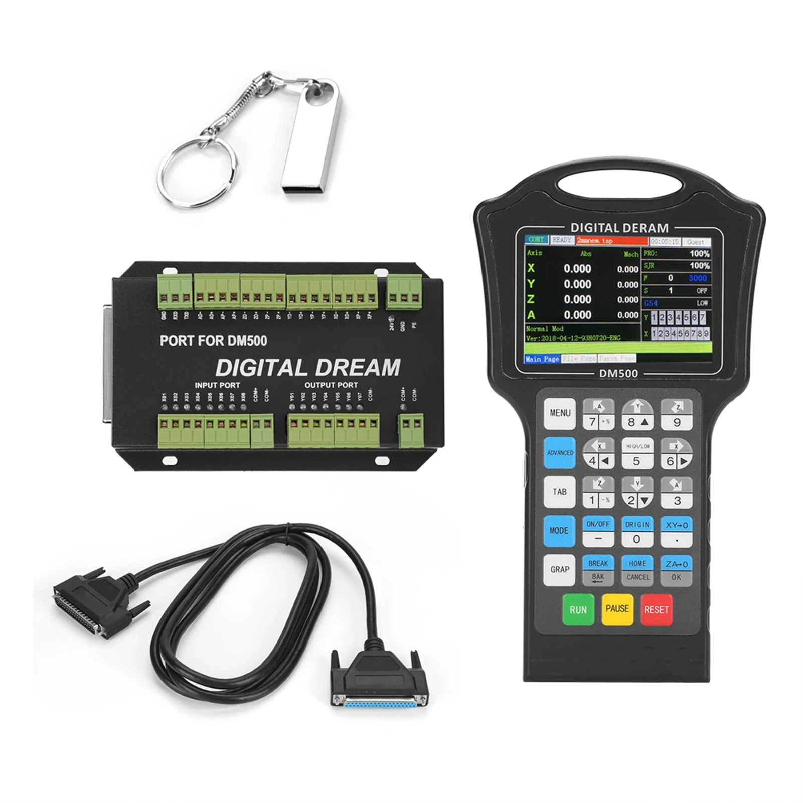 1 Set Handheld 3/4 Controller CNC-Steuerungssystem für Router Graveur Controller Handheld Controller Graveur Control System