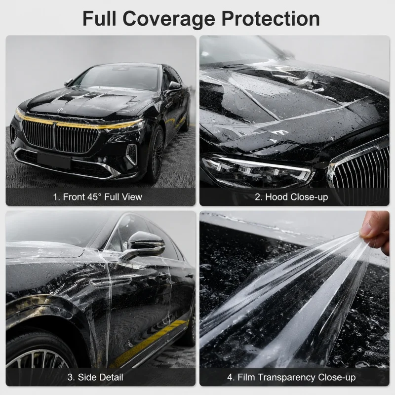 8.5mil TPU Transparent PPF Car Film Self-Healing & Scratch Resistant Anti-hail Paint Weather Protection Vinyl Wrap view 3
