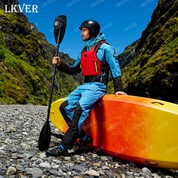 Kayak Drysuit For Men Dry Suits Latex Cuff And Splash Collar Three-layer Waterproof Material Kayaking Surfing Paddling DM114