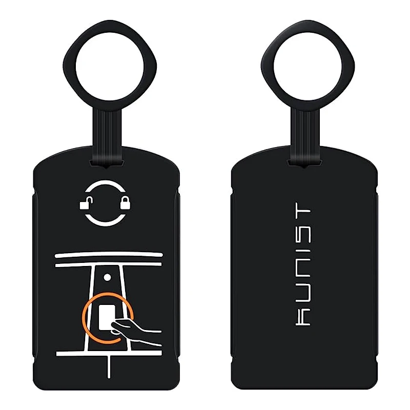 

KUNIST 2026 New Keychain Card Holder Silicone Key Protector Case Cover for 2017-2026 Tesla Model 3/Y Accessories