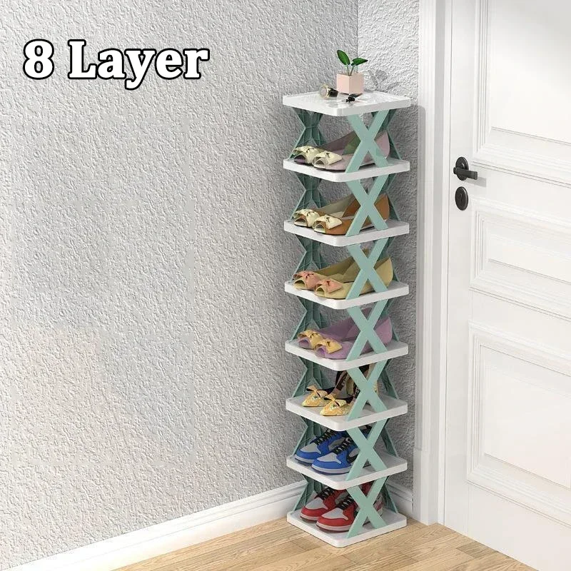Simple shoe rack with seams, foyer shoe rack folding clips, dormitory shoe storage wonder, multi-layered space-saving