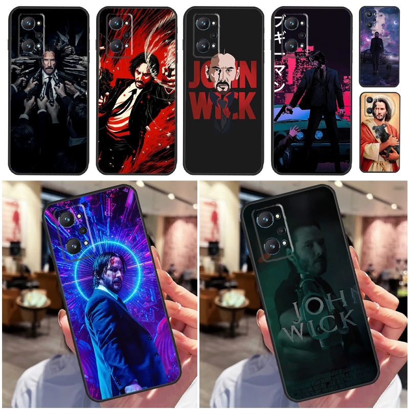 

John Wick For Realme C67 C75 C61 C55 C53 C51 C21Y C25S GT 6 6T 5 GT7 Pro 10 11 12 13 14 Pro Plus Case