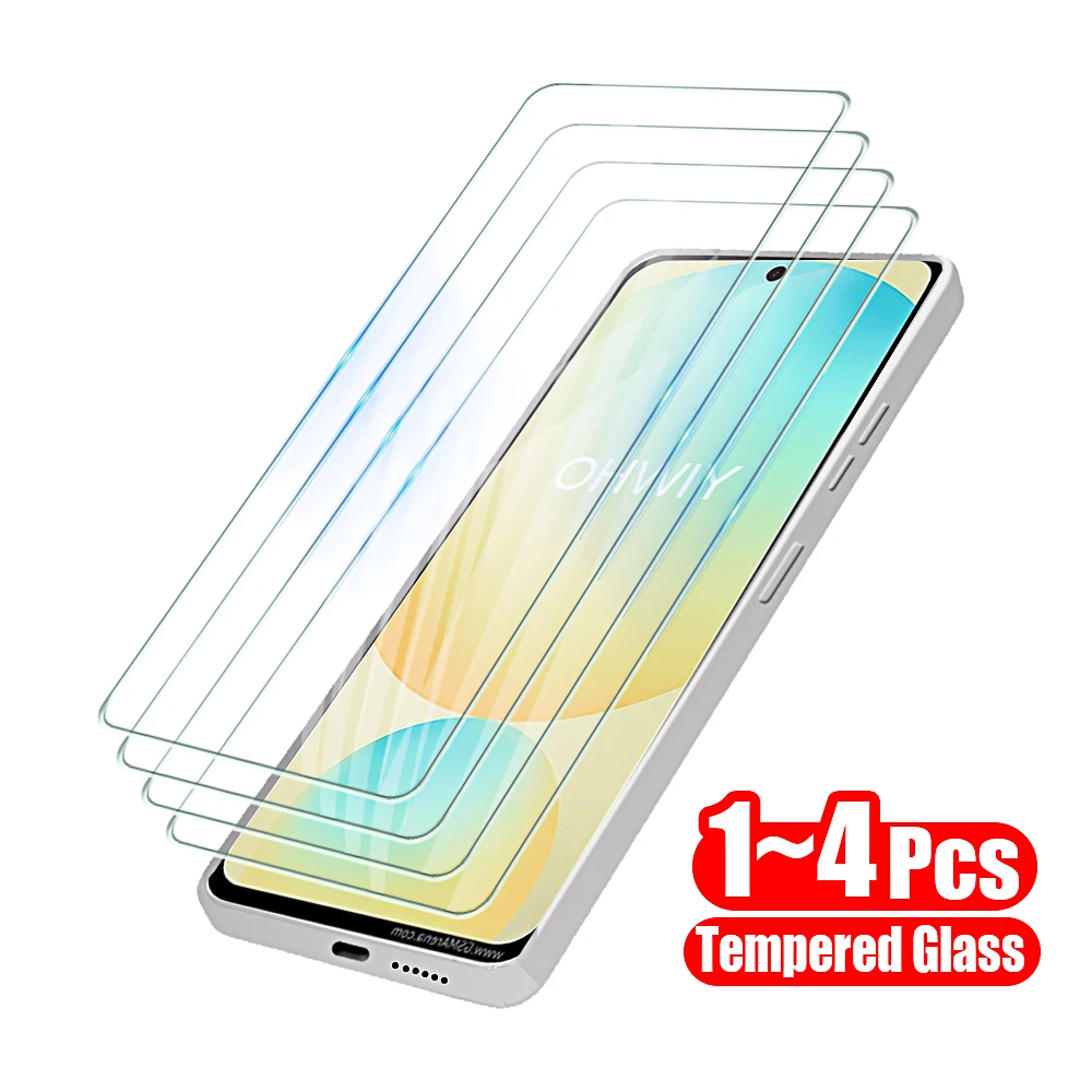 1-4pcs Protective Glass for Samsung S24 FE S23 S21 S20 Tempered Screen Protectors on For Samsung Galaxy S24fe S23fe S21fe S20fe