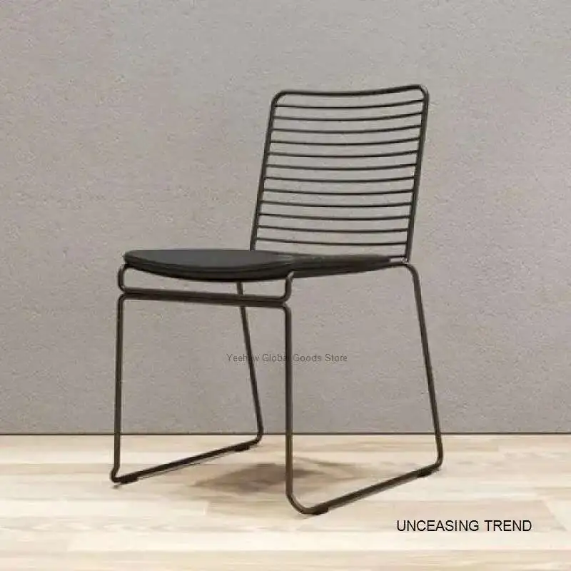 Стул для отдыха Интернет-знаменитости Скандинавский одиночный минималистичный утюг Минималистичный стул для гостиной в индустриальном стиле Стул для спальни Небольшая квартира
