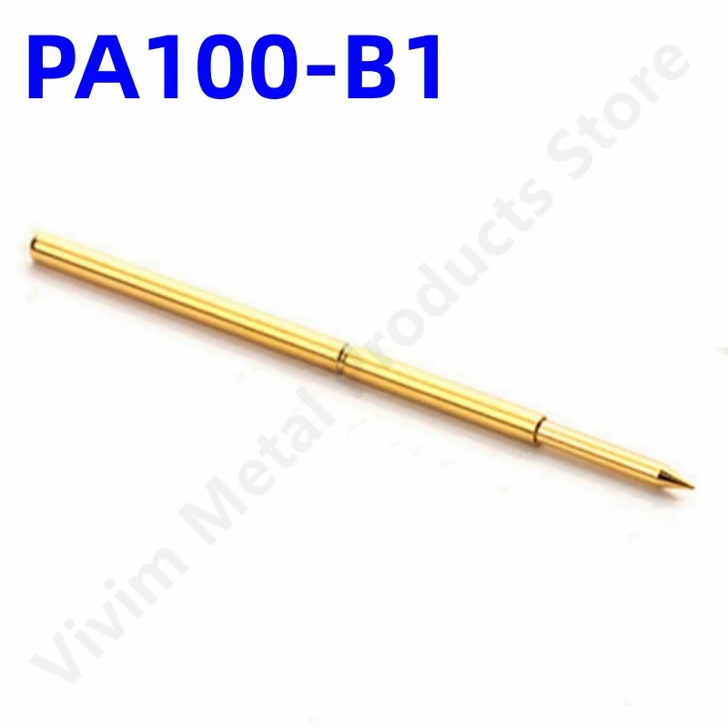 20/100Pcs P100-B1 Spring Test Probe P100-B Test Pin PA100-B PA100-B1 Test Tool 33.35Mm Dia 1.36Mm naald Tip Dia 0.99Mm Pogo Pin