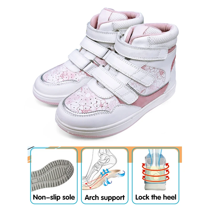 Spring Winter Boy Girl Sneakers Orthopedic Shoes For Kid Genuine Leather Toddler Running Footwear 2-7 Years