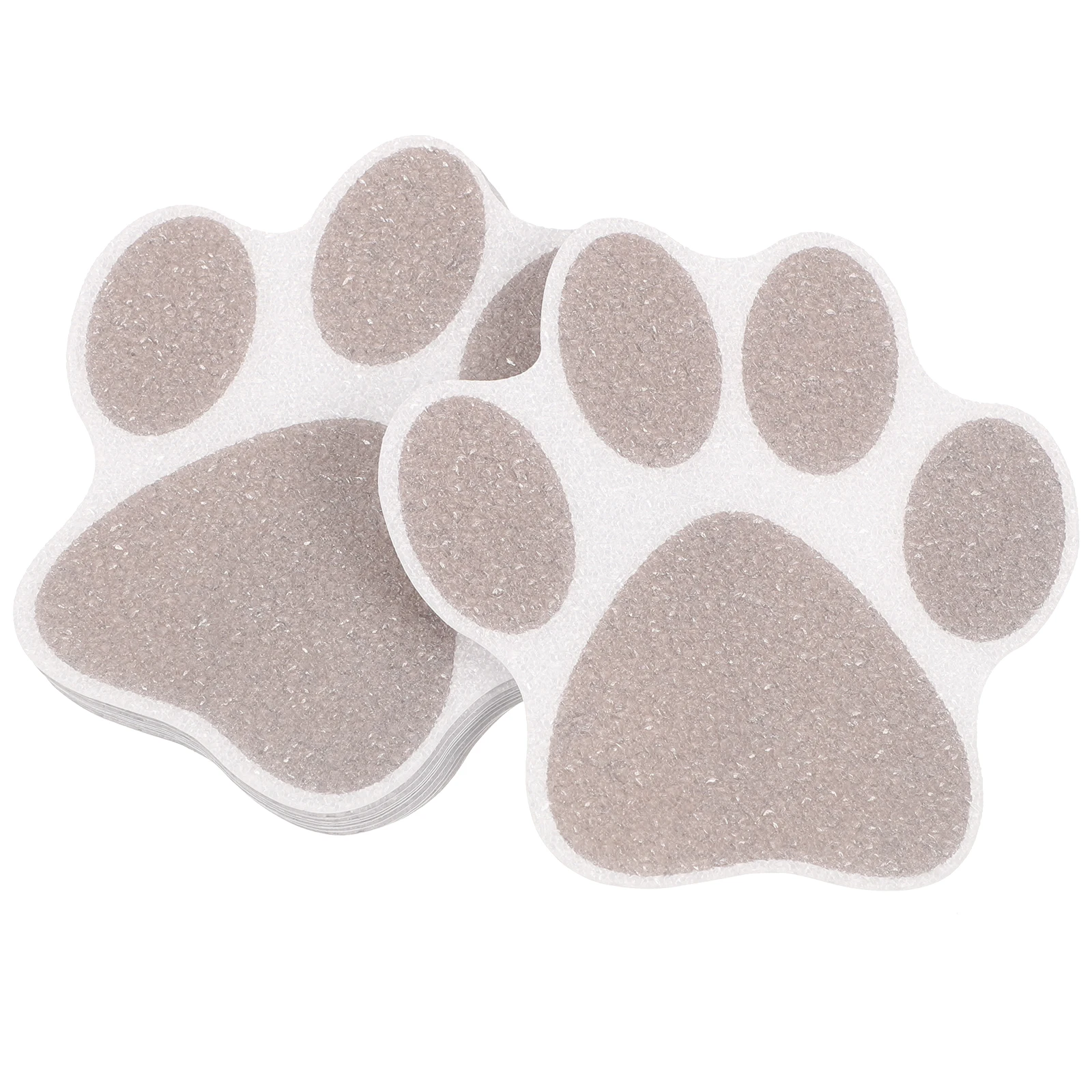 10 Pcs Anti Slip Decorative Stickers PEVA Non Slip Bath Shower Floor Stickers Paw Print Adhesive Tub Decals Stair