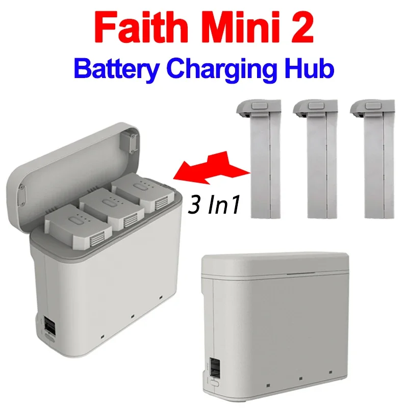 CFLY Faith Mini2 Battery Charging Hub 3In1 Multi-Battery Charger Manager Faith Mini 2 Drone Battery Accessories Parts