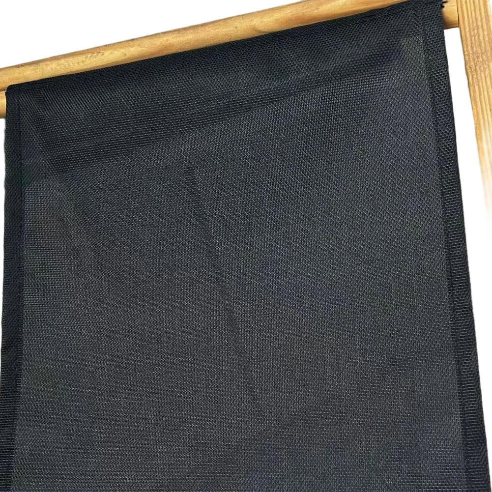Easy Installation Replacement Cloth Beach Trip Outdoor Relaxation Black Breathable Outdoor Fabric Stylish Black Color