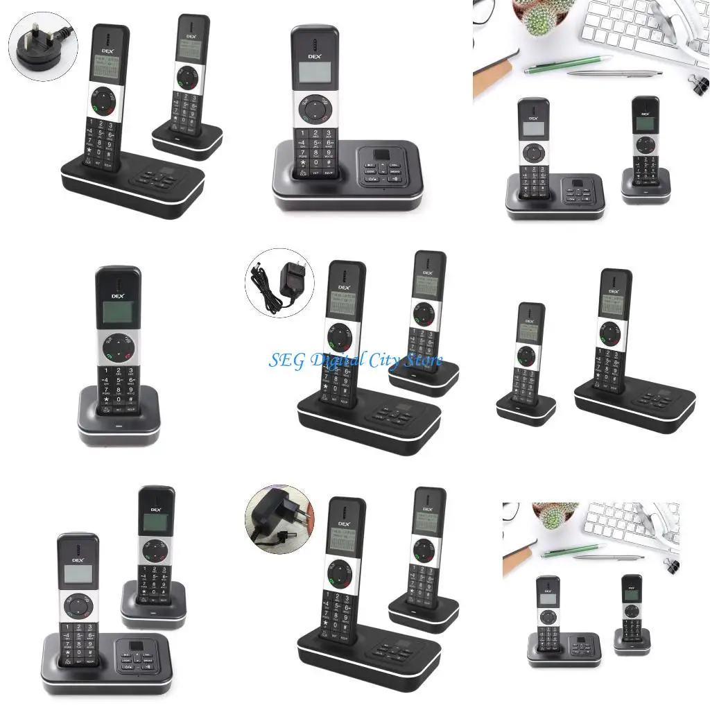 U75B D1002 Cordless Phone with Caller Display Fixed Landline Telephone for Office