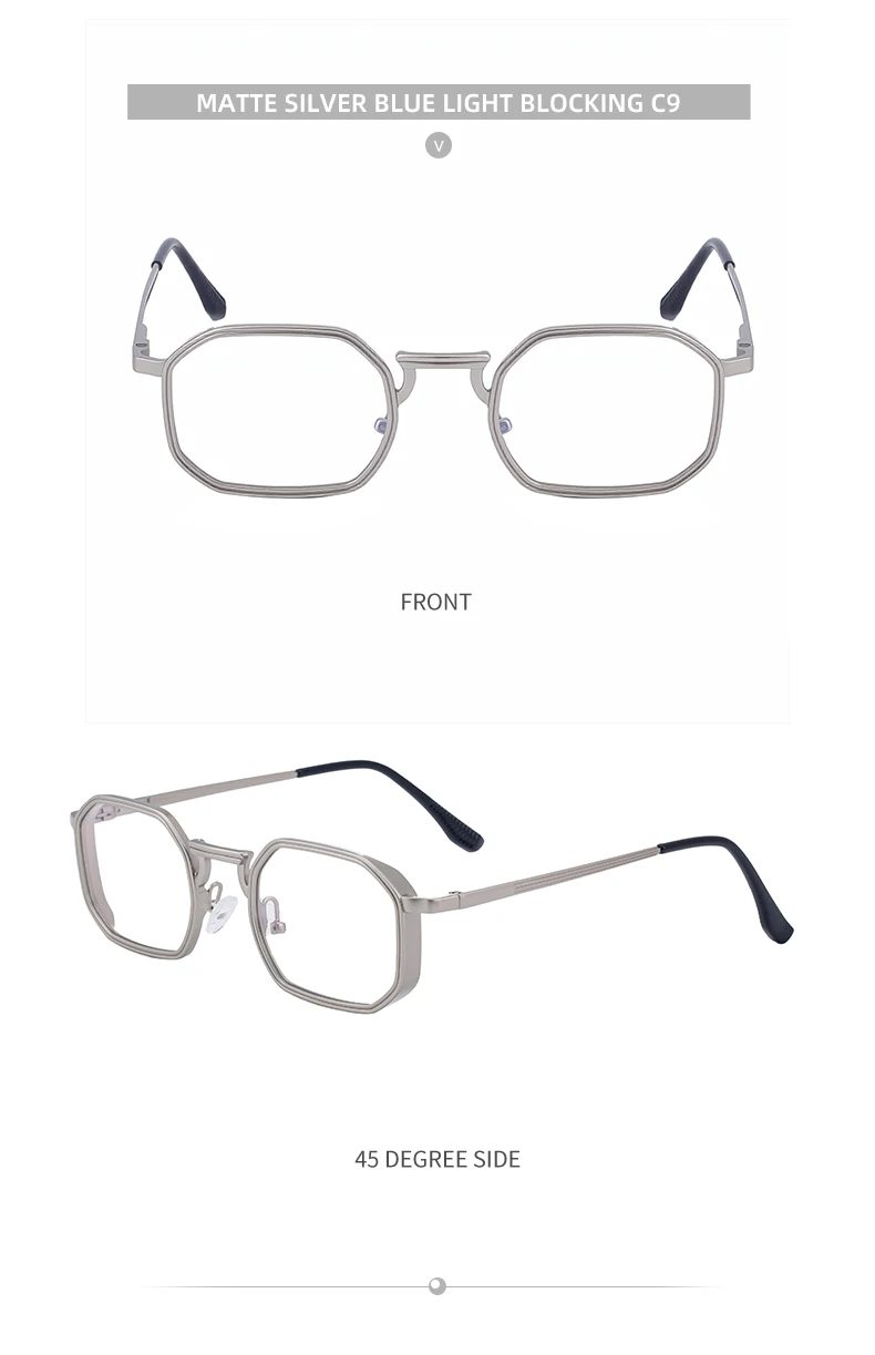 Steampunk Klassische Rechteckige Sonnenbrille für Herren 2026 Luxusmarke Punk Polygon Metallrahmen Sonnenbrillen für Männer Fahrbrillen Schutzbrille – Detail 23