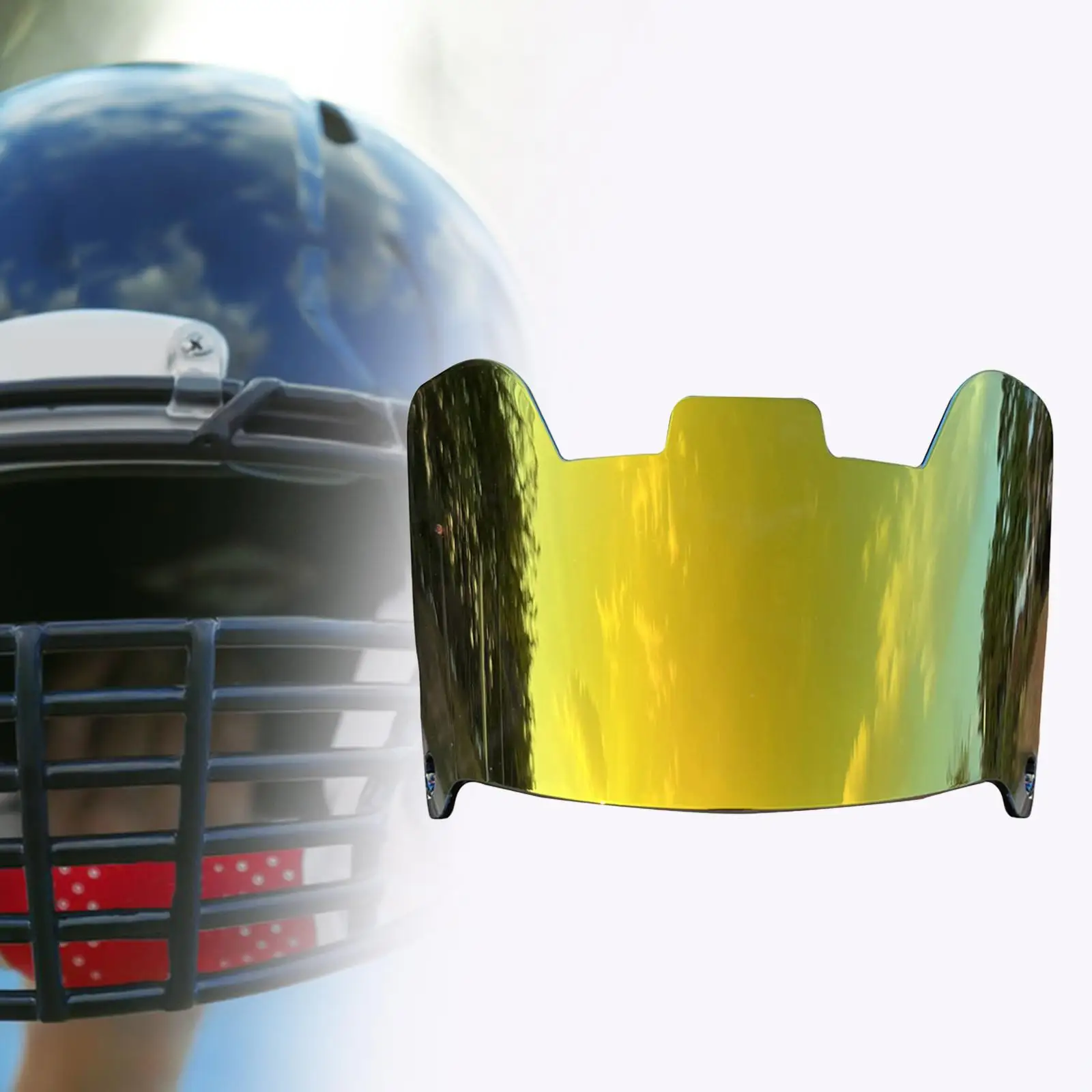 Football Visor Universal Enhance Visibility and Protect Your Eyes Portable Football Face Mask Visor for Football Helmet