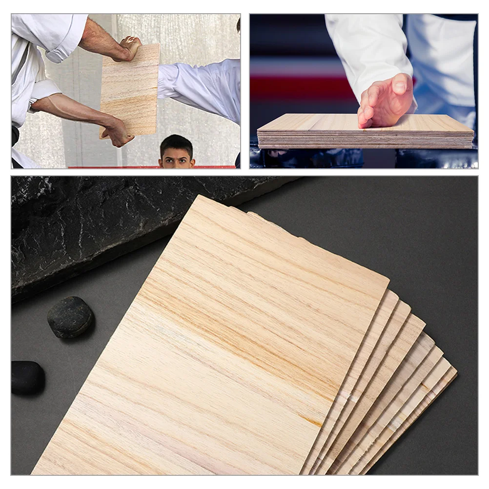 

12pcs Breaking Boards for Martial Training Taekwondo Karate Wood Portable Practice Performing Daily Beginner Professional