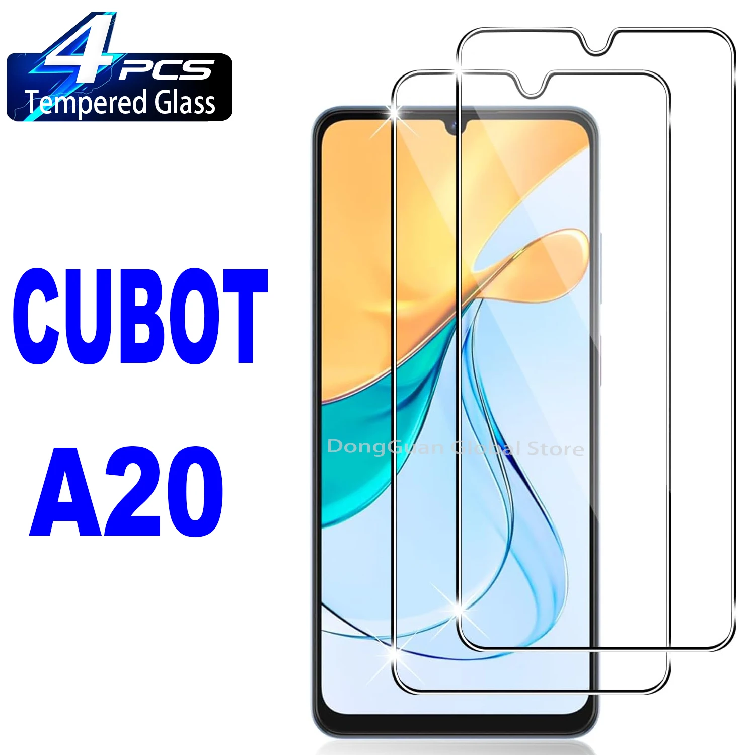 

For Cubot A20 Tempered Glass Screen Protector Glass Film