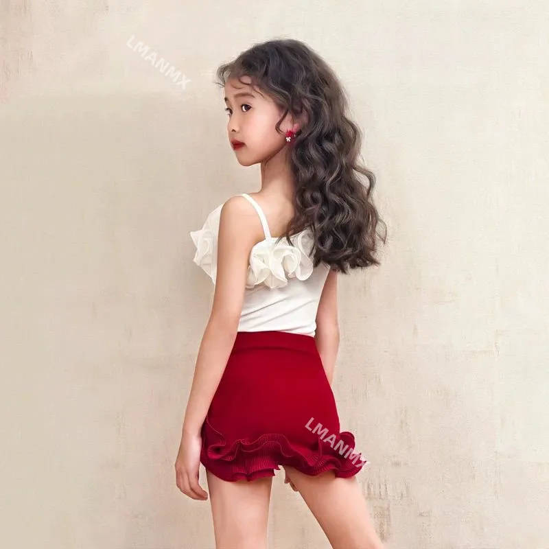 Zomer Latin danskostuums, dagelijkse optredens voor dames, danstraining, jarreteltopjes voor kinderen, rokken