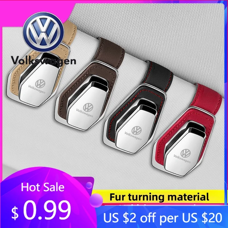 

Держатель для очков и карт на солнцезащитный козырек для автомобилей Volkswagen (2026) - для VW Golf, MK5, MK6, MK7, MK7.5, Polo, Passat