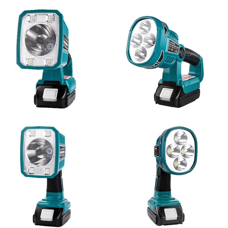 

Cordless Flashlight for Makita 18V li-ion battery BL1830 BL1850 USB Jobsite Light Outdoor Lighting Work Lamp Camping Lighting