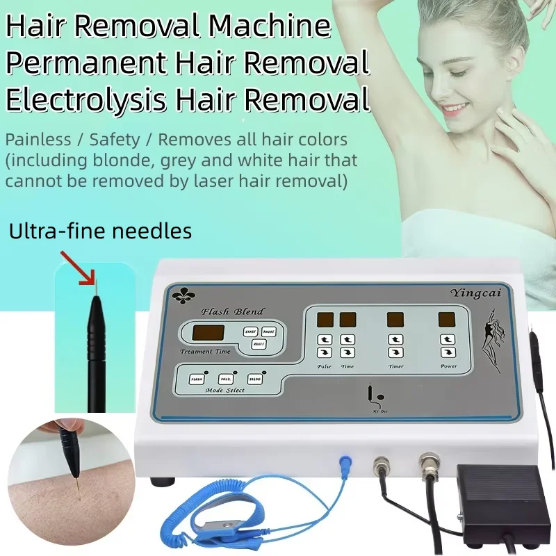 

Permanent Hair Removal Machine Woman Epilator Machine Painless Electrolysis Hair Remove Device Bikini Body Hair Removal