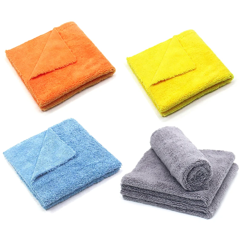 

10PCS 40x40cm Super Thick Plush Edgeless Microfiber Towels Car Care Cleaning Cloths Microfibre Polishing Detailing Drying