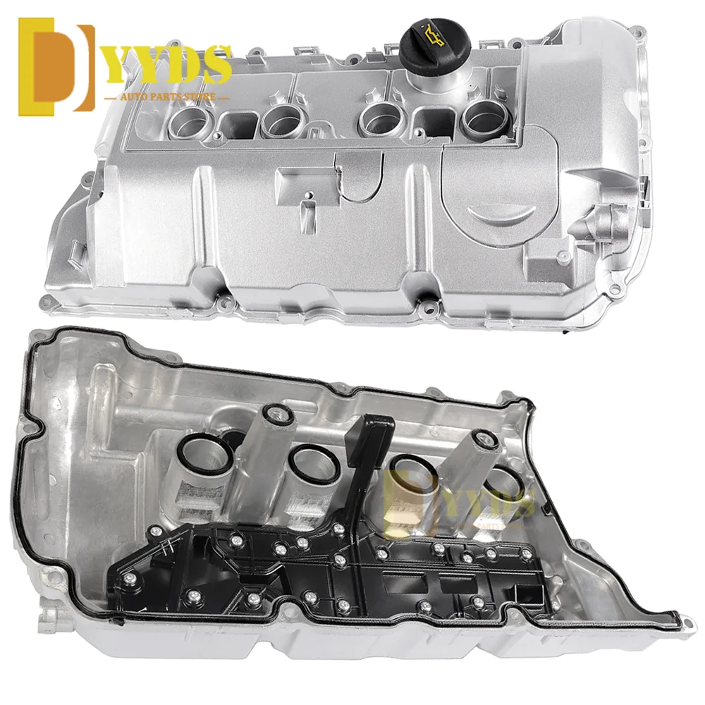 NEW 11127646554 Aluminum Engine Valve Cover Compatible For 2007-2016 Mini Cooper 1.6 Non-Turbo Part # 11127553799 11127567162