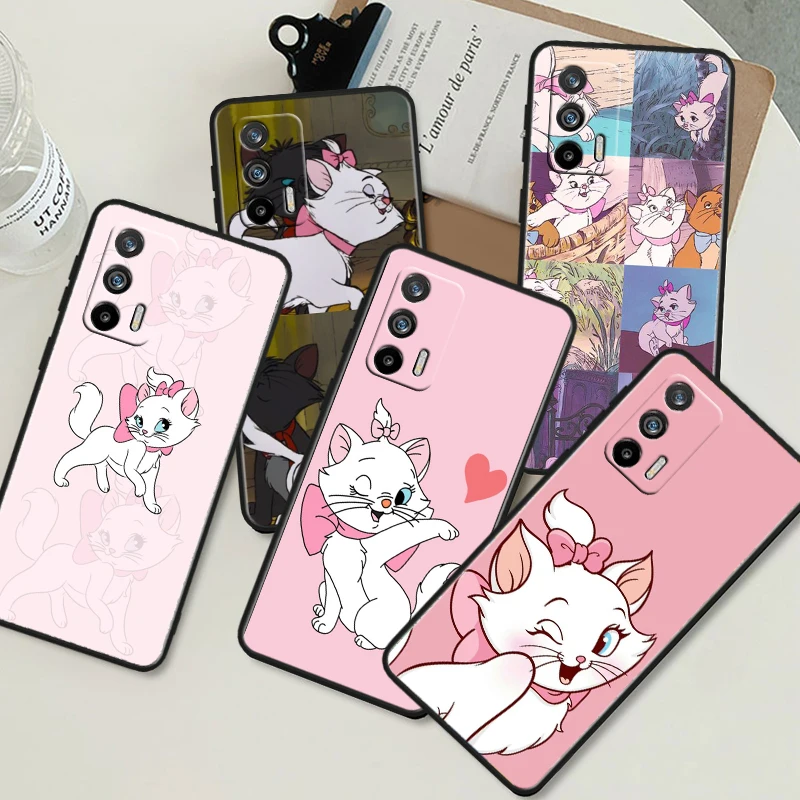 Disney The AristoCats Black Phone Case For OPPO Realme 10 C2 3 11 20 21 31 30 33 35 55 X2 GT Pro Plus Master Shell Cover Capa