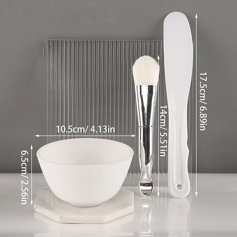 Juego de 5 uds de cuencos para máscara Facial DIY, pegamento suave de silicona, cuenco de diafragma hecho a la belleza, maquillaje de belleza para Spa, juego de herramientas para el cuidado de la piel