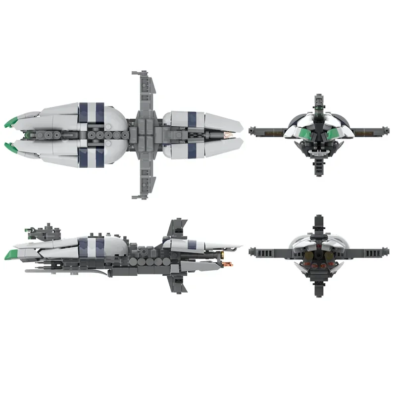 Gloednieuwe 347-delige interstellaire battle film MOC royale klasse ruimte fregat model DIY creatieve kinderen speelgoed montage puzzel