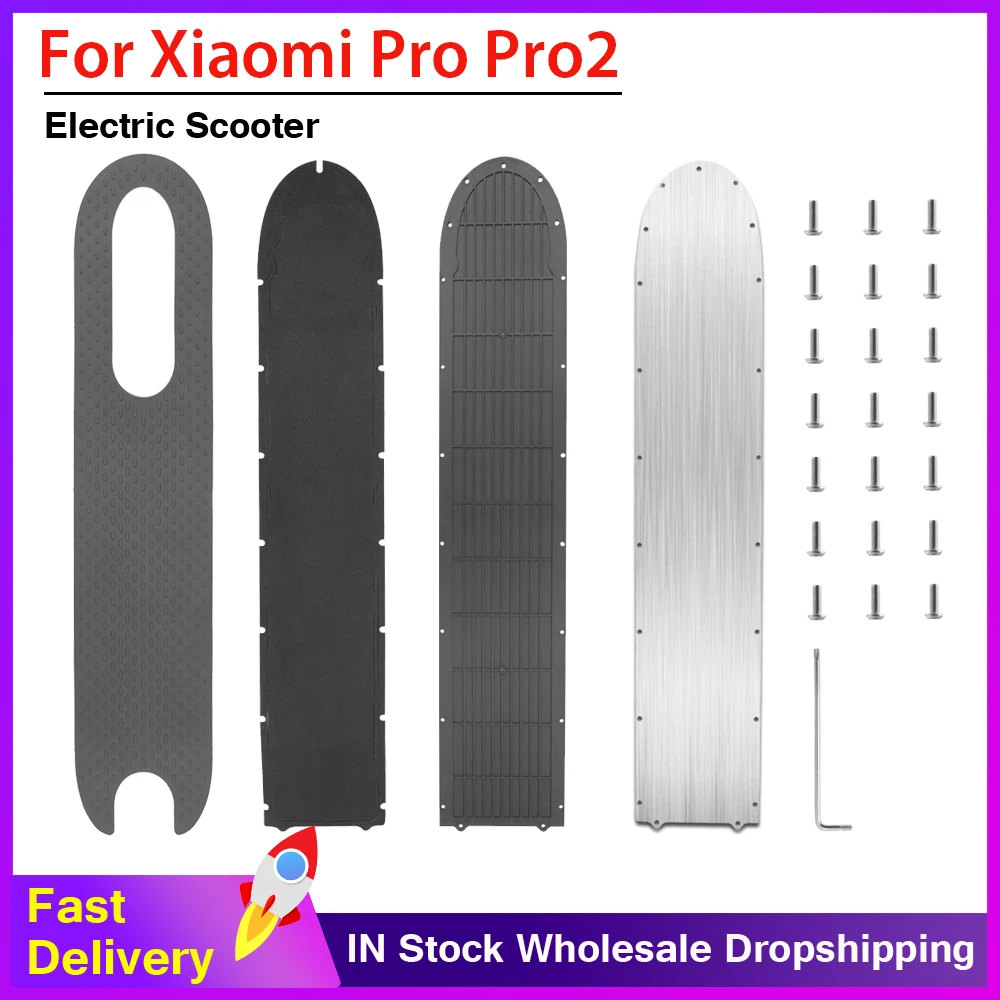 Battery Compartment Bottom Cover For Xiaomi PRO/PRO 2 Electric Scooter Stainless Chassis Shield Protection Cover Plate+Screw