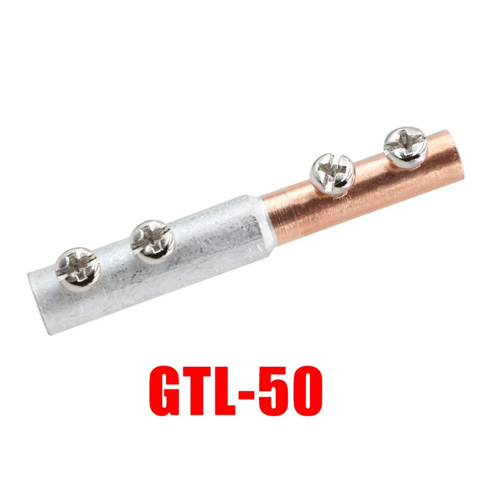 GTL Series Compression Copper Aluminum Tube Bimetallic Crimp Terminal Cable Wire Connector Splice Sleeve Lug Ferrule