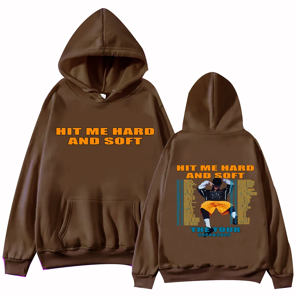 Billie Hit Me Hard and Soft 2024 Tour Hoodie Harajuku Pullover Tops Sweatshirt Fans Gift