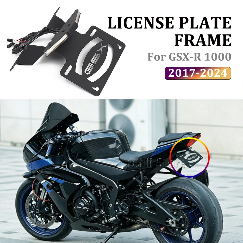 Фото Для мотоцикла Suzuki GSX-R1000 GSXR 1000: Новая крышка багажника, крепление номерного знака, держатель номерного знака, рамка для номерного знака