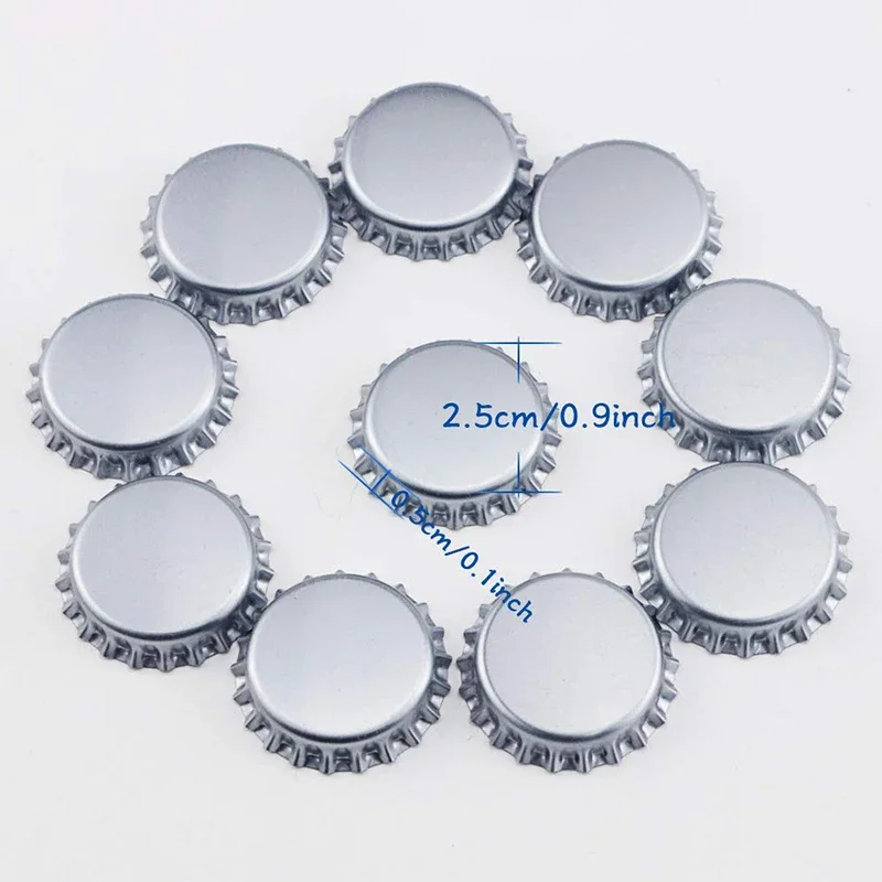 UPORS 100Pcs/Set Beer Cap New Beer Bottle Caps Oxygen Absorbing Seal Crown Caps for DIY Home Brewing Beer Tool Bar Accessories