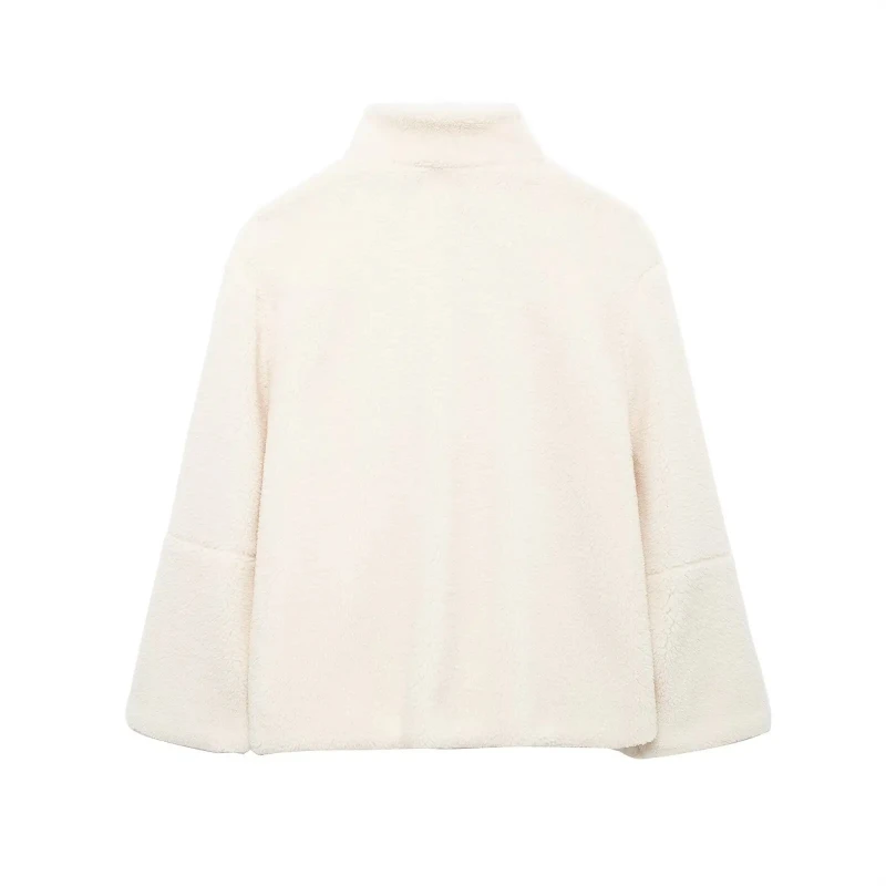 Manteau Vintage à Double fermeture éclair, mode européenne américaine, couleur unie, Harajuku, paresseux, élégant, manches longues, veste ample à col roulé, années 2000