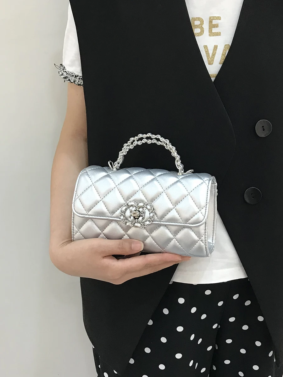 

Ele Diamond id Chain Bag Small Women's Crossbody Bag Versatile Single oulder Satchel Handbag Faionable 2025 New Sle