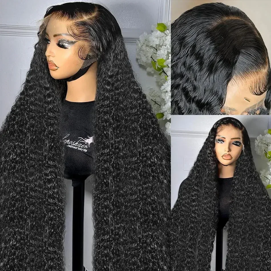 HD Lace Frontal Peruca de Cabelo Humano, Água Peruca Encaracolado, Loose Deep Wave Wig, Peruca Brasileira, Pronto para Vestir, 13x6, 13x4, 180, 250 Densidade, 30 em, 40 em