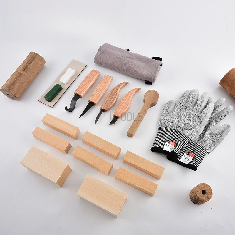 

Woodworking Ash Carving Knife Multifunctional Blackening Wood Carving Knife Set Convenient Hand Carved Knife Cutting Tool 23 Pcs