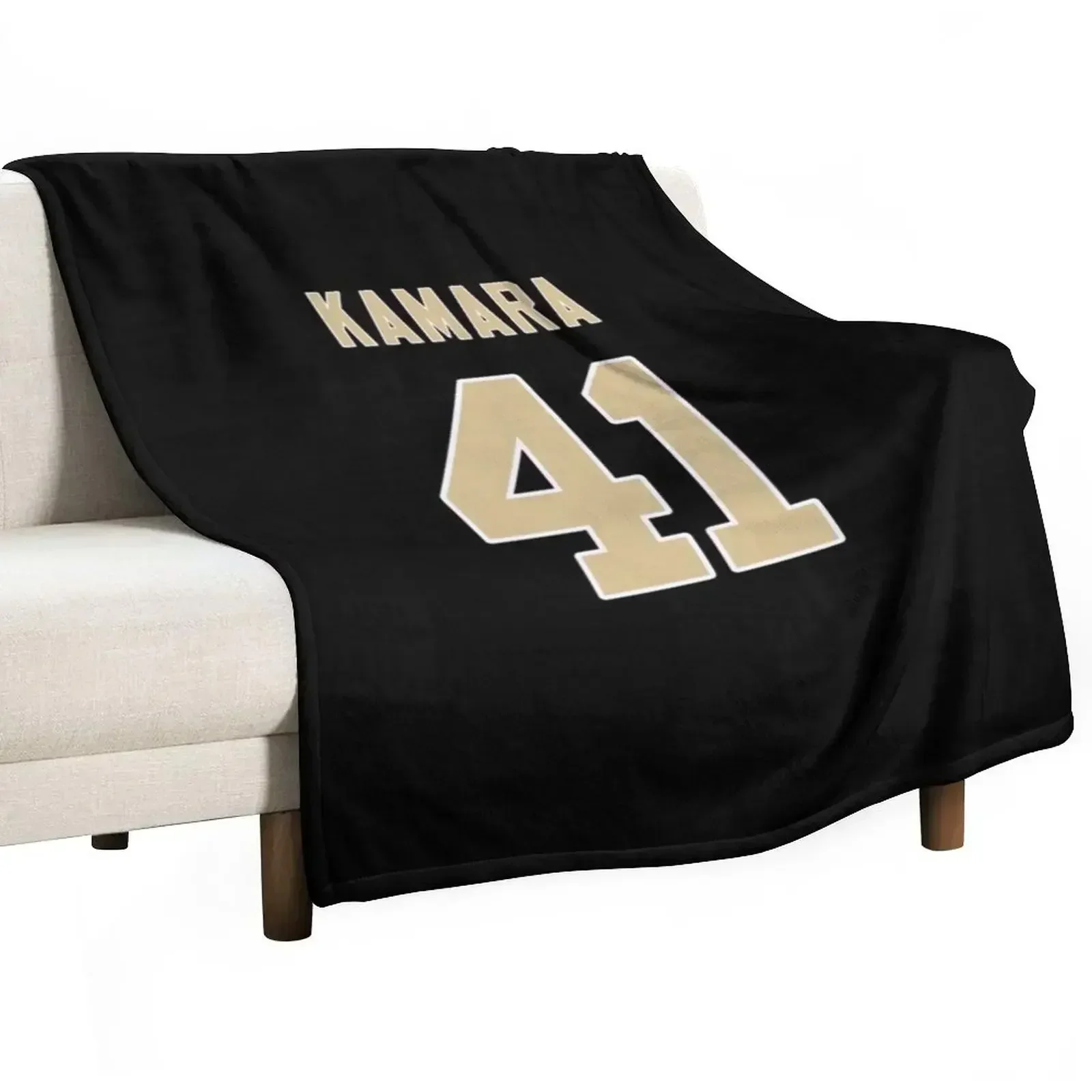 

Alvin Kamara Throw Blanket Shaggy Furry Soft Blanket for Bedroom Living Room