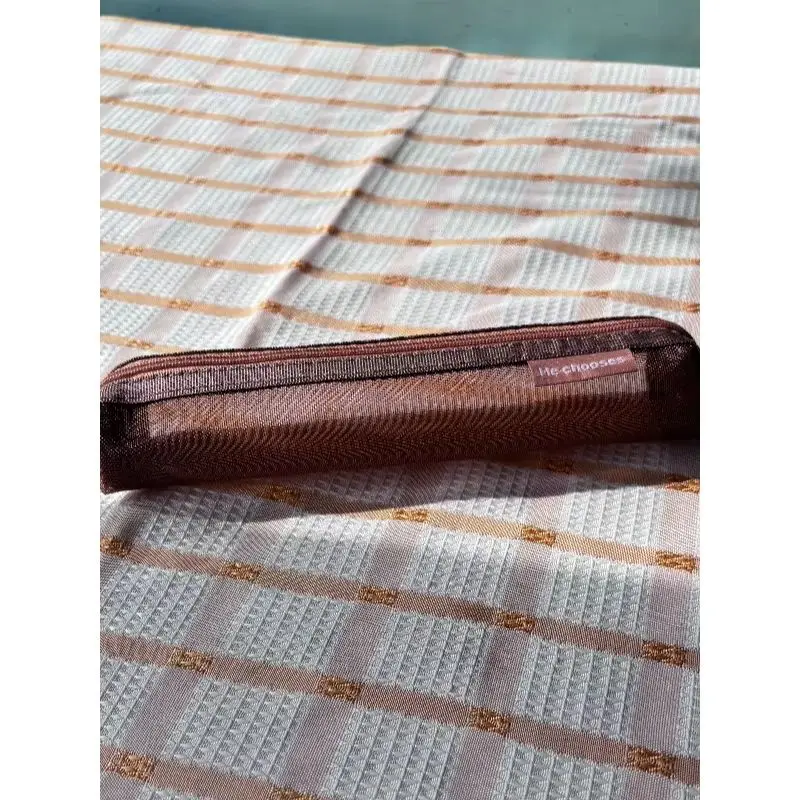 1Pc Mesh Transparent Pencil Case Exam Portable Multi-Functional Stationery Pouch School Supplies