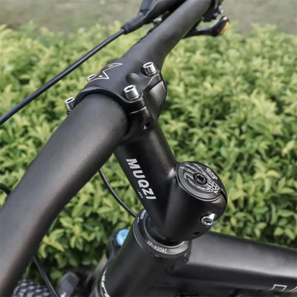 Aluminum Alloy 45 Degree Bike Stem 65mm Anti-slip MTB Riser Stem 31.8mm Fork 28.6 Height Increase Bicycle Handlebar Stem Cycling